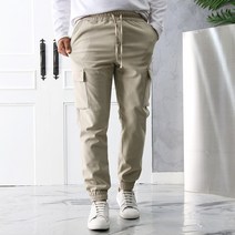 겨울 본딩 기모 방수 스판 카고조거팬츠