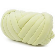 벨벳 자이언트얀 1kg 핑거니팅 핸드 손뜨개 가방 방석 뜨개실, 라임