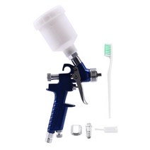 고급 후끼 페인트스프레이건 1.0MM 노즐 H-2000 전문 HVLP 스프레이 건 미니 에어 페인트 자동차 에어로그, 01 파란