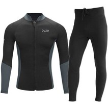 투피스 스쿠버 다이빙 잠수복 서핑 겨울 전신슈트 3mm, C타입 스쿠버 다이빙 잠수복 3XL