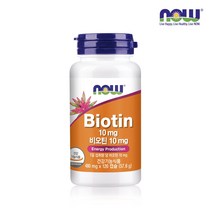 나우푸드 비오틴 10000mcg 10mg 120캡슐 4개월분, 단일/상품