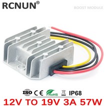 RCNUN 12 V ~ 24V 19 1A 3A 5A 20A 스텝 업 부스트 DC 컨버터 자동차 노트북 전원 공급 장치 충전기, 01 12V to 19V 3A
