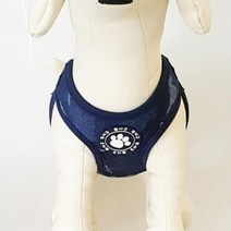 에씨클레오 부드럽고 안정적인 착용 또사구 밀리터리 강아지 하네스 네이비 [M] E-1233324