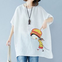 노이디제이 캐릭터 포인트 이지룩 반팔 박스티 GM0345A