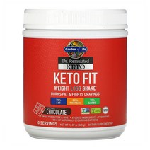 가든오브라이프 Dr. Formulated 케토 핏 체중 셰이크 초콜릿 365g(12.87oz)