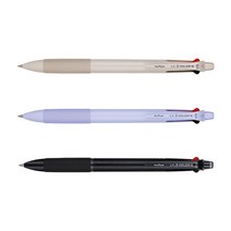 문화 3색 멀티펜 초저점도 유성잉크 0.5mm, 라벤더