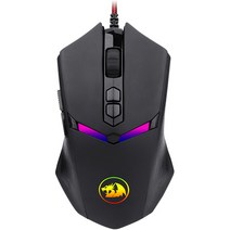 게임용 고감도광 게이밍마우스 RGB LED USB 피시방용 게임방 저소음 가성비