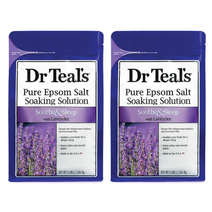닥터틸즈 퓨어 엡섬 솔트 소킹 솔루션 수드 앤 슬립 위드 라벤더, 1.36kg, 2개