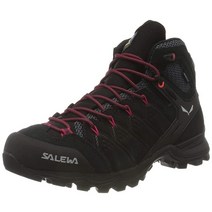 Salewa Alp Mate 미드 방수 하이킹 슈즈 남성용 블랙 아웃 가상 핑크 8192382