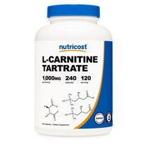 뉴트리코스트 L-카르니틴 타르트레이트 1000mg 캡슐 1개