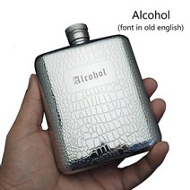 휴대용 위스키 휴대용 스테인레스 스틸 304 힙 플라스크 6oz 미니 금속 위스키 냄비 170ml 알코올 용기 위스키 플라스크 이름 브랜드 정직, 알코올모델 b