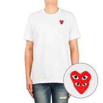 꼼데가르송 20FW 남성 반팔 티셔츠 P1T288 WHITE P1T288WHITE01