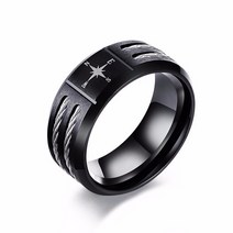 Personalize Wia Ring for Men Stainless Steel Cross Knights Templar Shield Oum Wild [S00072044]