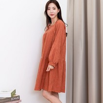 [바보사랑] 여자 골덴 가을 루즈핏 캐주얼 데일리 미니 원피스