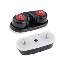 딩기요트 보트 블랙 알루미늄 로프 클램프 클리트 매틱 페어리드 해양 항해 조정 범선 카약 카누 딩기 액세서리, 검은색