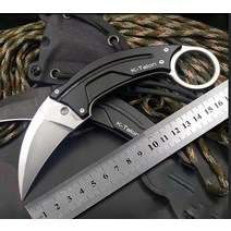 공구 Hog-X5 접이식 나이프 D2 블레이드 항공 알루미늄 합금 핸들 전술 포켓 사냥 낚시 EDC 생존 도구, 02 Black