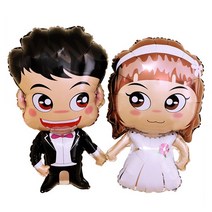 와우파티코리아 익살 신랑 신부 세트, 1개