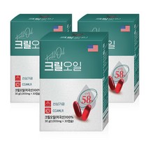 미국 산 100 % 남극해 프리미엄 크릴 오일 새우 캡슐 선상 가공 높은 고용량 흡수성 인지질 58 krill oil 크릴 세우 캡술 켑슐 쿠릴 그릴 켑술 정 알 먹는 법 방법, 3개, 30 정