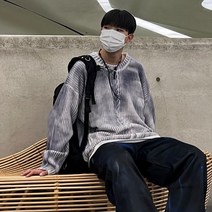 오버핏 앙고라 그라데이션 니트