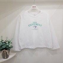 소이 GD01 9부 테니스 일러스트 크롭티 23M0481