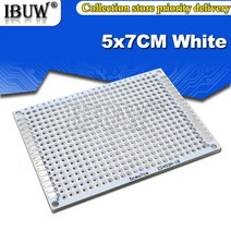 전자회로 키트 책 홍릉 퍼스트북 로호사 DIY 범용 인쇄 회로 기판 양면 프로토 타입 PCB 화이트 블루 옐, 04 White