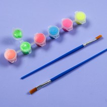 야광물감6색+붓세트