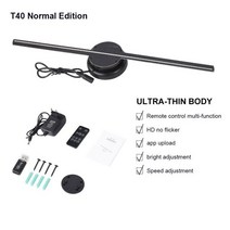 새로운 홀로그램 3D 프로젝션 플로팅 육안 이미징 팬 스크린 LED 없음 스크린 디스플레이 스테레오 40cm 광, 한개옵션1, 06 normal edition UK