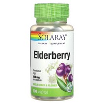 Solaray 엘더베리 450mg 베지 캡슐 100정