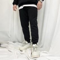 바나나마켓 남성 롤업 기모 밴딩 스판 조거팬츠