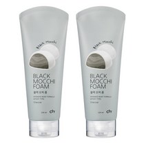 시투와이 대용량 모찌 블랙 휩 클렌징폼(지성 피부용), 2개, 220ml