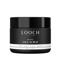 LOOCH 남성용 페이스 스크럽 48.2g(1.7온스) 부드러운 제거 페이셜 워시 모공 블랙헤드 클렌저 남성 데일리 하이드레이팅 스킨 케어