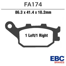 EBC 04- 브이스트롬650 리어 브레이크패드 FA174
