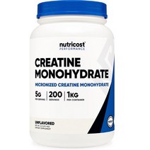 뉴트리코스트 크레아 퓨어 파우더 1000g 1개 1서빙 5g 200회분 Creapure Powder [1000 GMS]