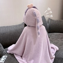 입는담요후드 담요 사무실 양털담요 후드롱 오리망토 담요 극세사 후드 겨울 망토 감성 캠핑 담요 남녀공용 방한담요