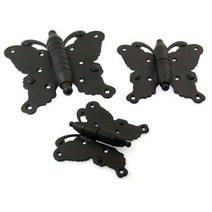 한옥문 좌측 48x91x16mm 블랙 돌출경첩 창문 고택 DIY