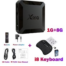 스마트 TV 박스 와이파이 구글 플레이어 셋톱 박스 안드로이드 10 올위너 H313 쿼드 코어 4K 60fps X96 1GB 8GB X96Q 2GB 16GB, 25.영국 플러그  1G 8G i8