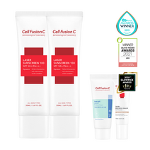 셀퓨전씨(CELL FUSION C) 레이저 썬스크린 50ml+50ml(+미니어처 2종), 없음