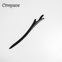 Ctrepsoe 건강 수공예 전통 흑단 비녀 한복 뒤꽂이 나무비녀 올림머리 헤어머리 장식 2p