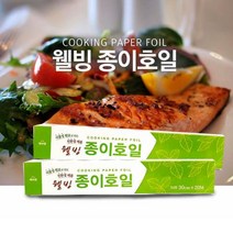 에버랩 실리콘코팅 식물성원료 웰빙 종이호일 30cm x 20미터 대용량 내열성 펄프지, 1개