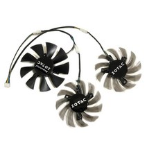 75MM GA81S2U GA91S2H GPU 쿨러 팬 ZOTAC GeForce GTX 970 4GB GTX660 GTX770-4GD5 그래픽 카드 교체 용, 02 1 Set Triple Fan