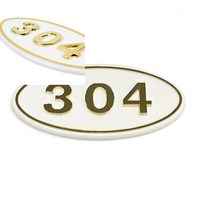 입체호수판(흰색/금색글자) 304호 메탈현판 아크릴간판 현판