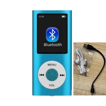 휴대용 MP3 음악 플레이어 블루투스 음악 플레이어 32GB TF 카드 FM 헤드폰 다기능 음악 워크맨 삽입 카드 소설, 6.파란, 04 파란_03 32GB