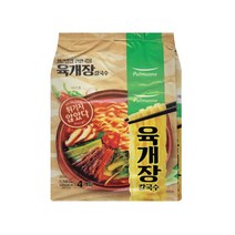 풀무원 생면식감 육개장칼국수 120.9g, 4개입