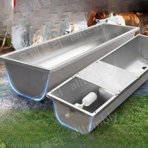 올템블리 염소먹이통 소 먹이통 사료 가축급수 물통, free, 1.95m 스테인리스강 자동 급수통