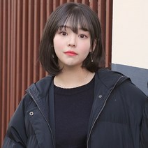 가발매니아 가발매니아 C컬단발 36cm반가발 (탄력고열사), 내츄럴브라운