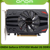 그래픽카드 ONDA Geforce GTX1050 모델 2G DDR5 컴퓨터 비디오 게임 그래픽 카드 HDMI 디스플레이포트