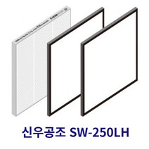 [호환] 필터몰 신우공조 SW-250LH 전열교환기 아파트환기 시스템 호환필터 H-13, 헤파필터