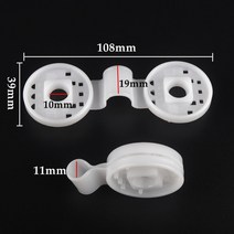 휀스 메쉬 가격 울타리 개 고양이 철망 그물망 태양 음영 그물 클립 홈 설치 후크 정원 온실 필름 양산 그물 고정 클램프 플라스틱 그로밋, 하얀, 50개