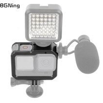 고프로호환하우징 방수케이스GoPro Hero 9 10 11 용 알루미늄 보호 프레임 케이스 블랙 액션 카메라 더블, 01 범용