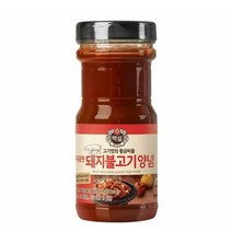 CJ더마켓 만능 소스 황금 소스 양념 장레시피 백설 매콤한 돼지불고기양념 양념 간장 소불고기 돼지고기 전골 840G, 26개